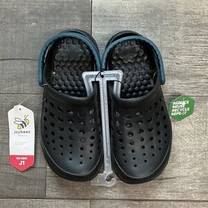 Joybees Kids Black and Blue Clogs